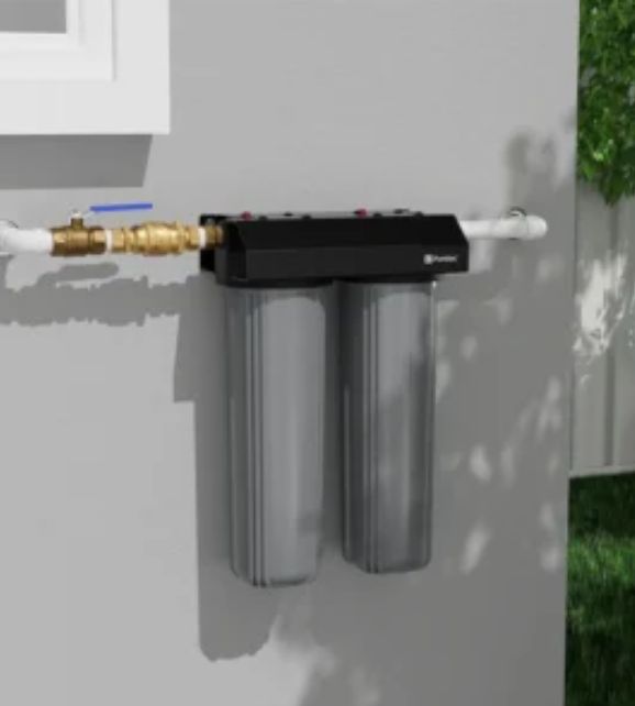 PURETEC WH2-55 WHOLE HOUSE TWIN SYSTEM 20INCH MAXIPLUS 5UM & 10UM